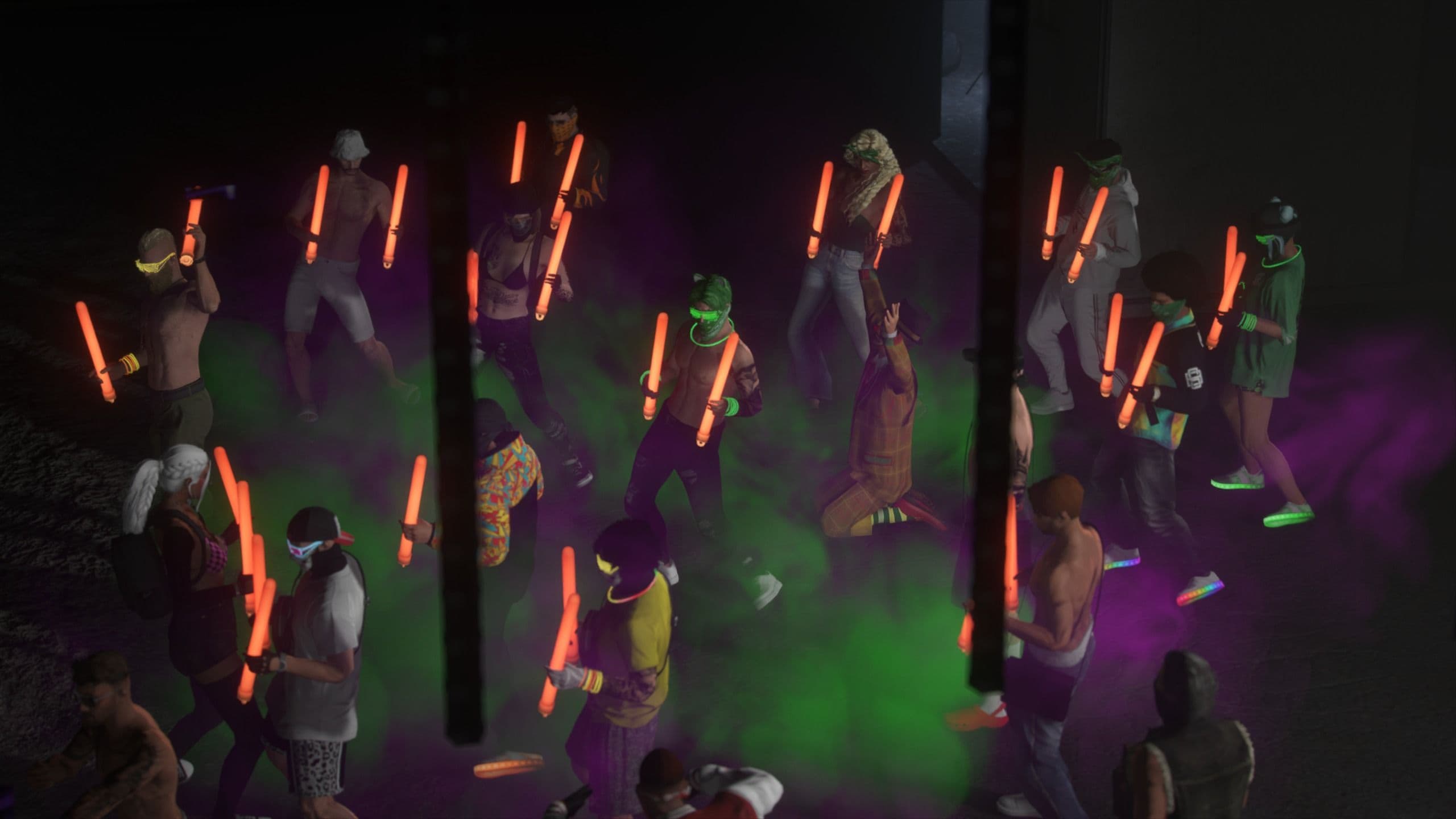 GTA roleplayers built a secret Boiler Room rave beneath Los Santos, complete with DJs, club photographers, biker security, and a custom party drug