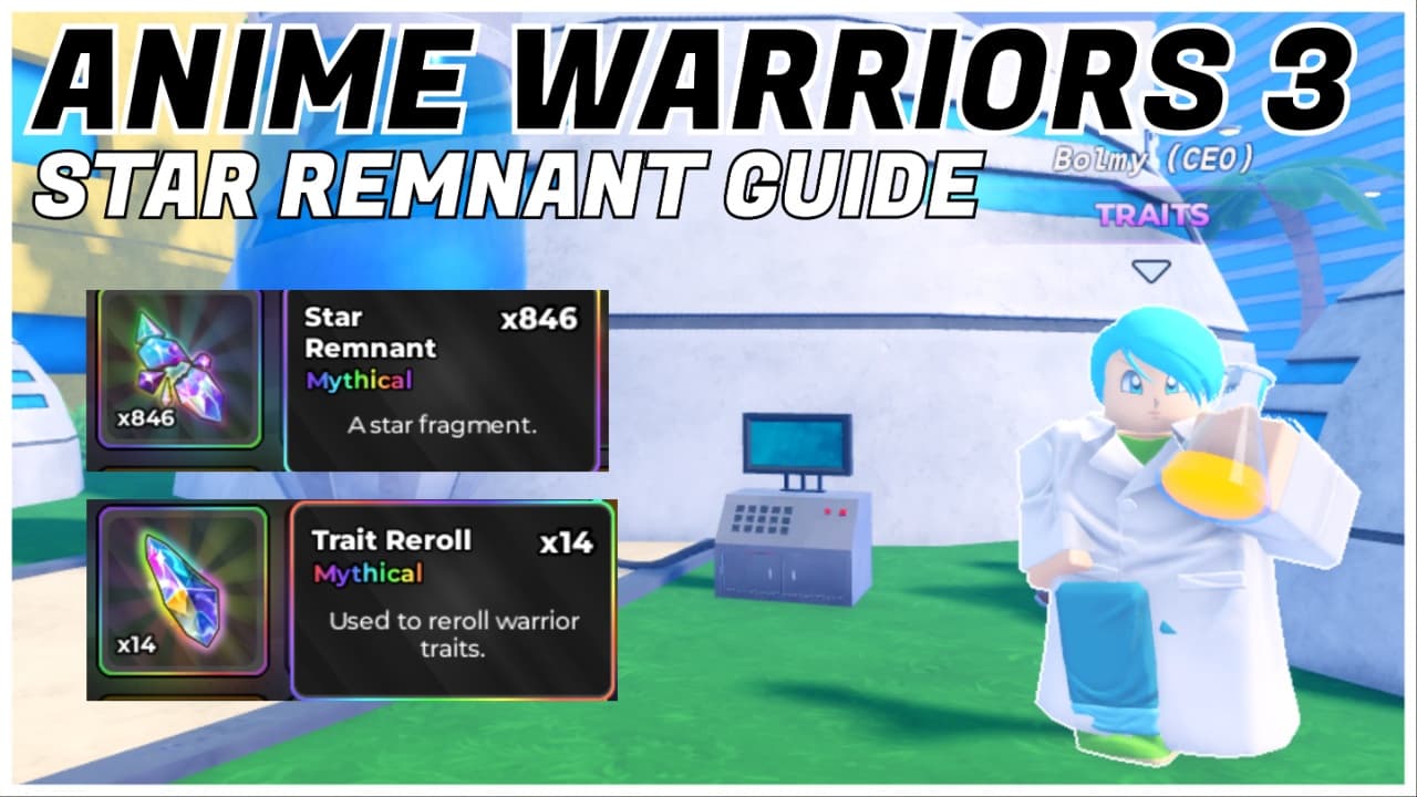 Guia do Star Remnant no Anime Warriors 3