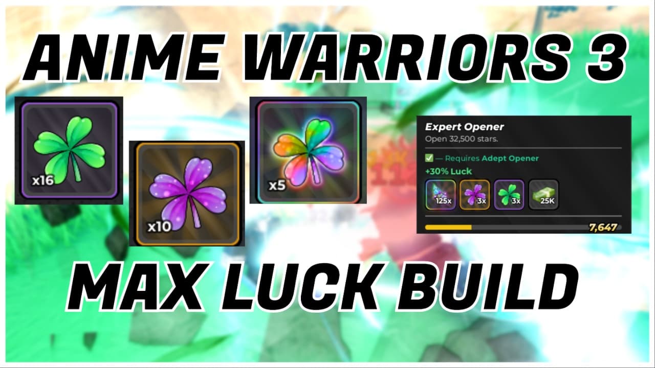 Como conseguir sorte máxima em Anime Warriors 3