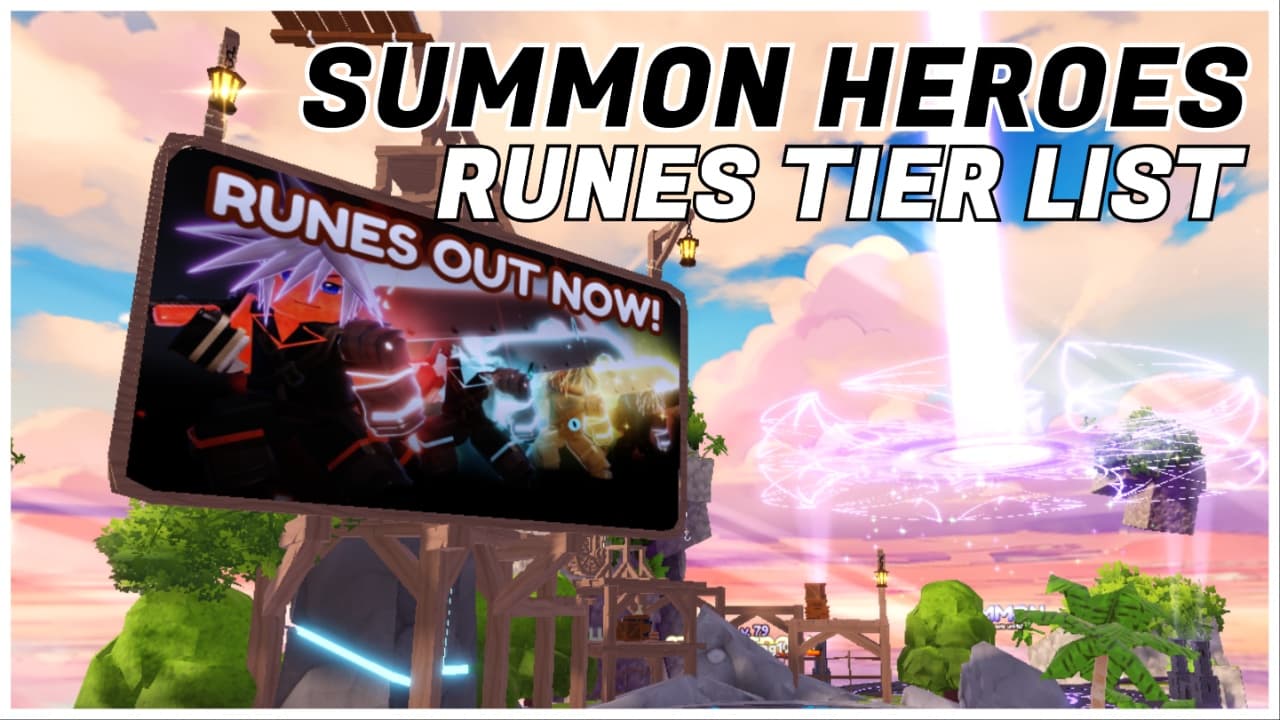 [Roblox] Tier List de Summon Heroes Runes – Atualização de Runas