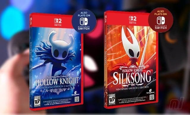 Edições físicas de Hollow Knight: Silksong e Hollow Knight para Switch 2 anunciadas, pré-venda disponível