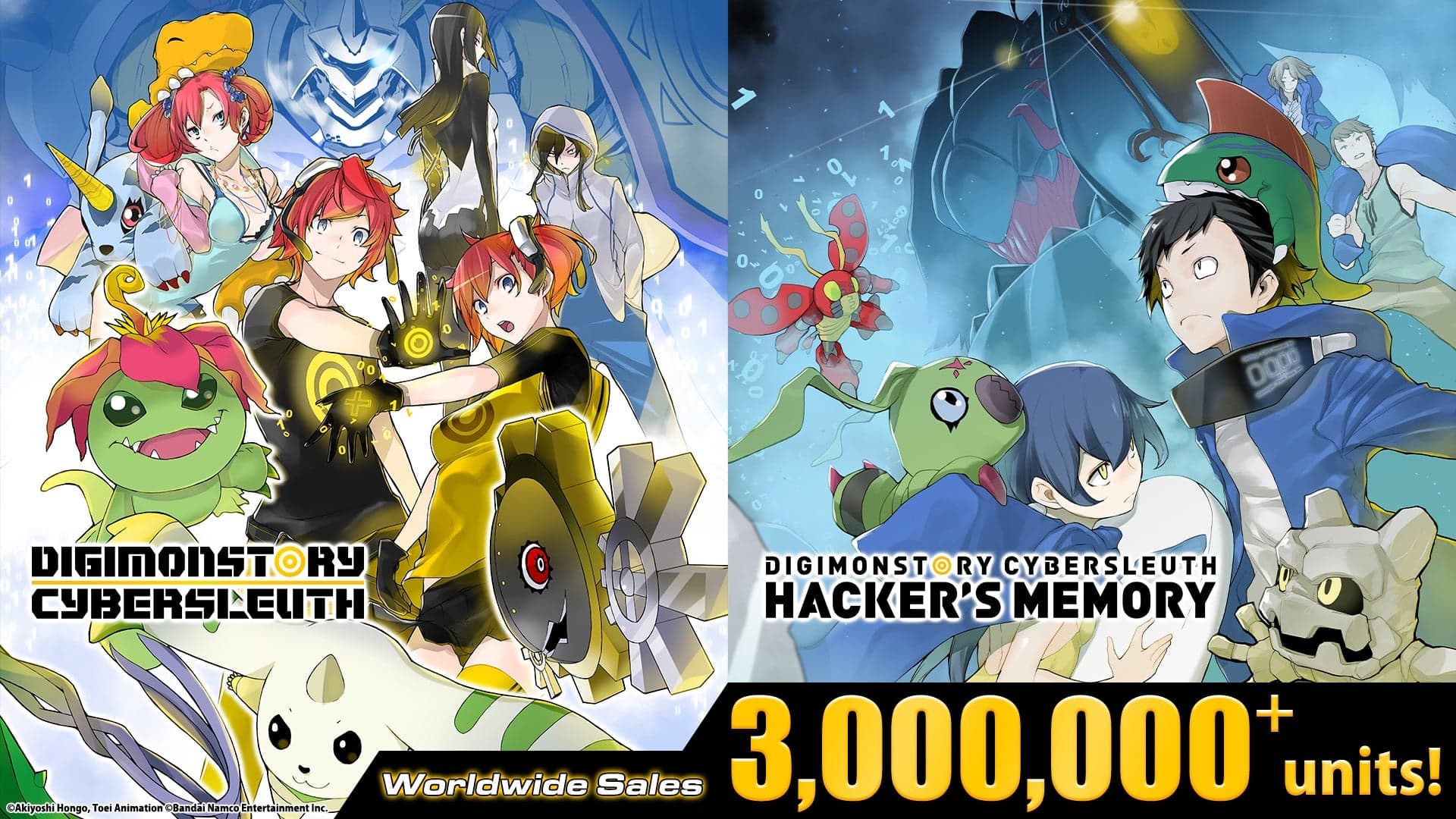 Digimon Story: Cyber Sleuth series shipments and digital sales top three million