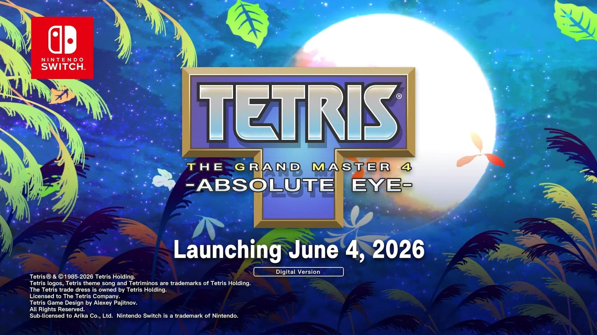 Tetris the Grand Master 4: Absolute Eye chega ao Switch em 4 de junho