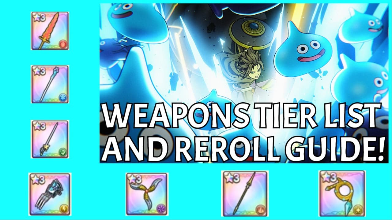 Tier List de Armas de Dragon Quest Smash Grow: Qual buscar no reroll?